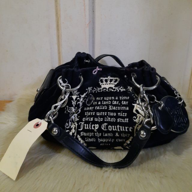 Juicy Couture Velvet Hand Bag Small