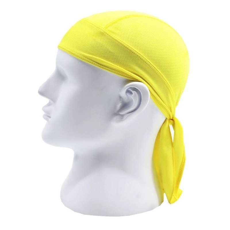 Solid Color Breathable Bandana Pirate Cap Headscarf Quick Drying ...