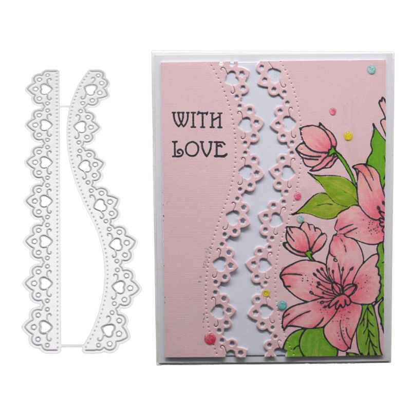 Lace Metal Cutting Dies Stencil DIY Scrapbooking Album Stamp Paper Card ...