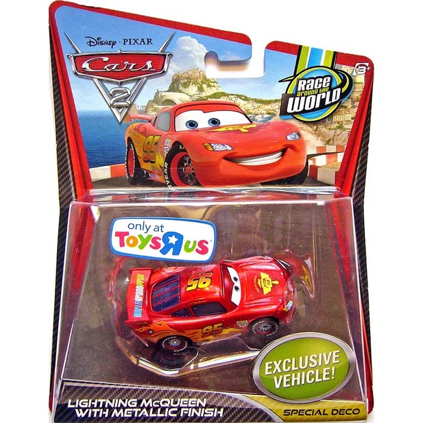 Disney Pixar Cars 2 Mattel Toys R Us Exclusive WGP Lightening McQueen ...