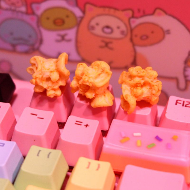 Popcorn Artisan Kawaii Keycaps for Mechanical Keyboard | Shopee Philippines