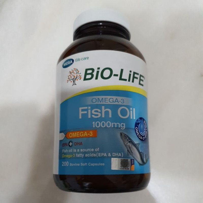 Bio-Life Fish Oil 1000mg Soft Capsules 200s (Expiry Date:11/2026 ...