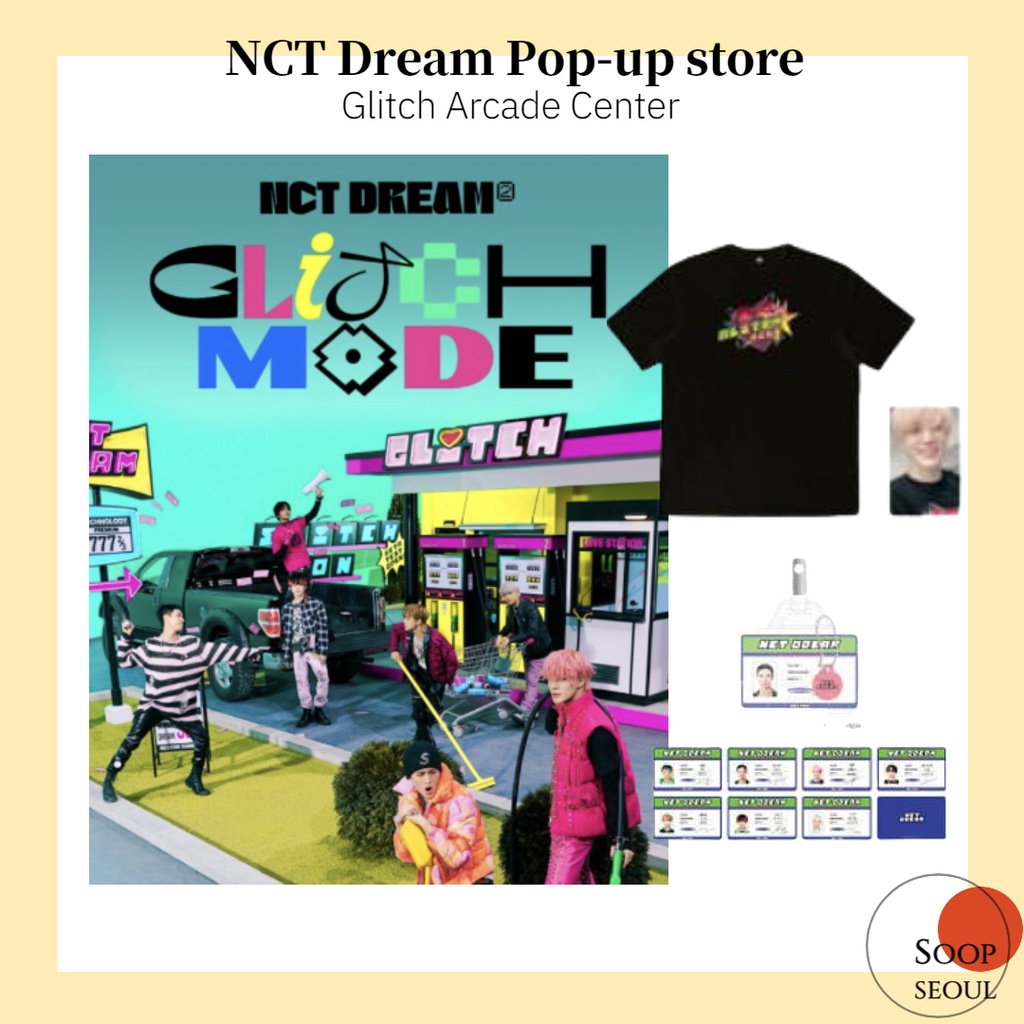 K-POP+アジア NCT DREAM 'Glitch Mode' T-shirts NCT DREAM Pop up Store MD / GLITCH MODE trading card matching card