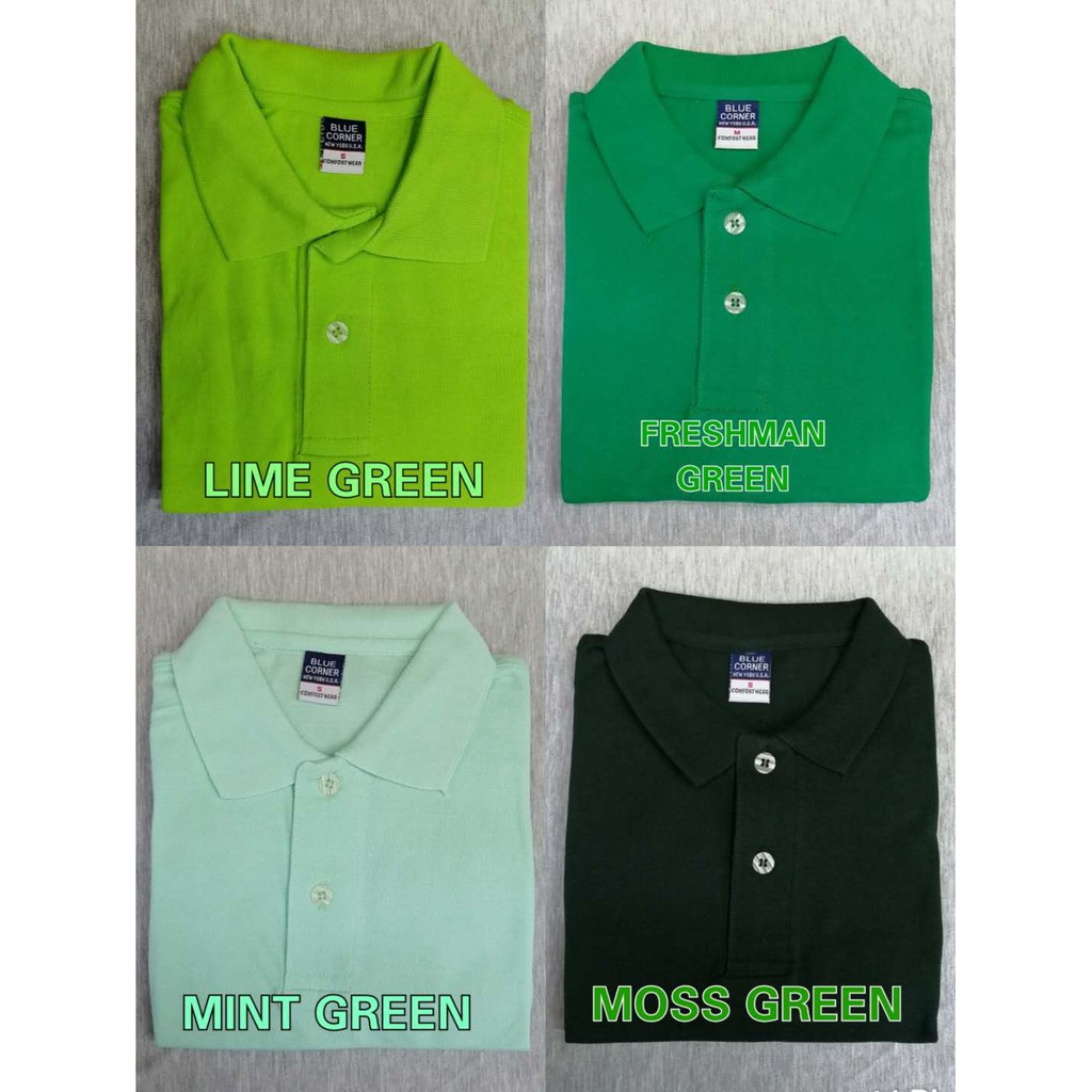 Blue Corner With Collar For Men and Women (UNISEX) (COLORED) | Shopee ...