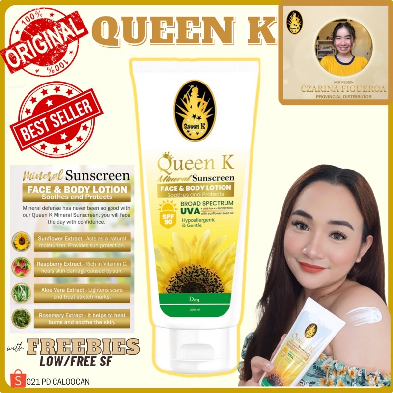 Queen K SUNSCREEN Face and Body Lotion ONHAND Shopee Philippines
