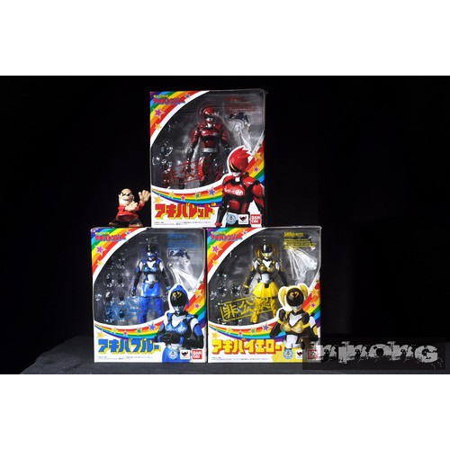 Bandai S.H. Figuarts SHF Akiba Ranger Red, Blue and Yellow ver 1 ...