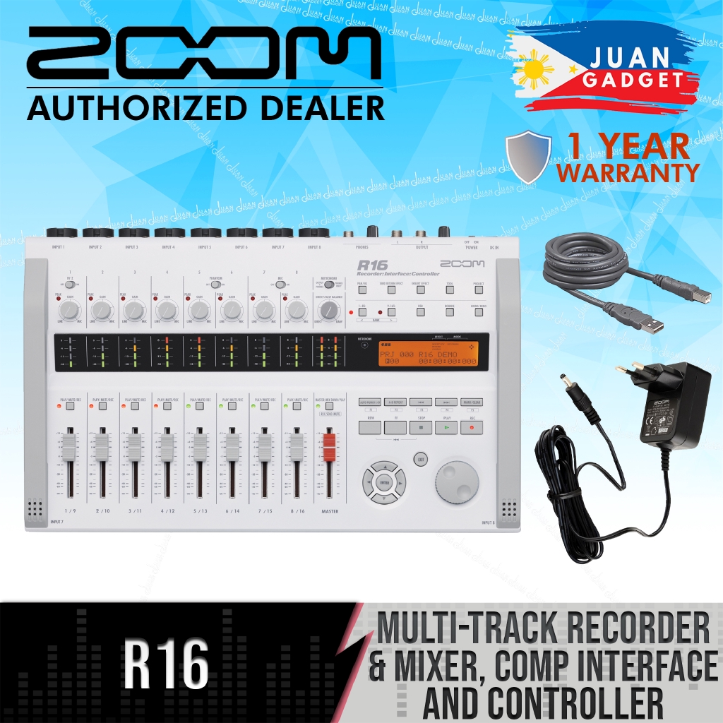 Zoom R16 Multi-Track Recorder & Mixer, Computer Interface | Shopee ...