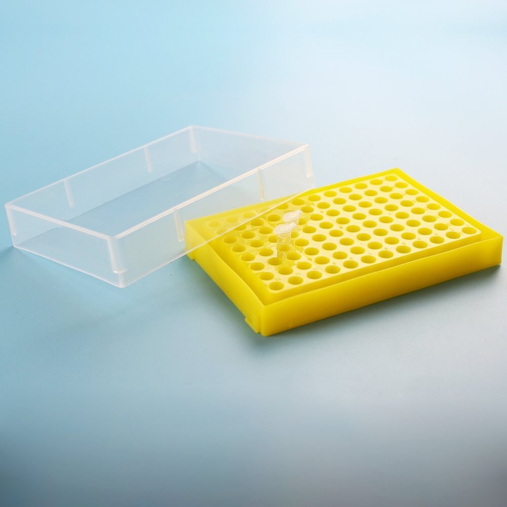 WANTLAB 96-WELL PCR TUBE RACK, 0.2ml, WITH TRANSPARENT LID LB-P-0058 ...