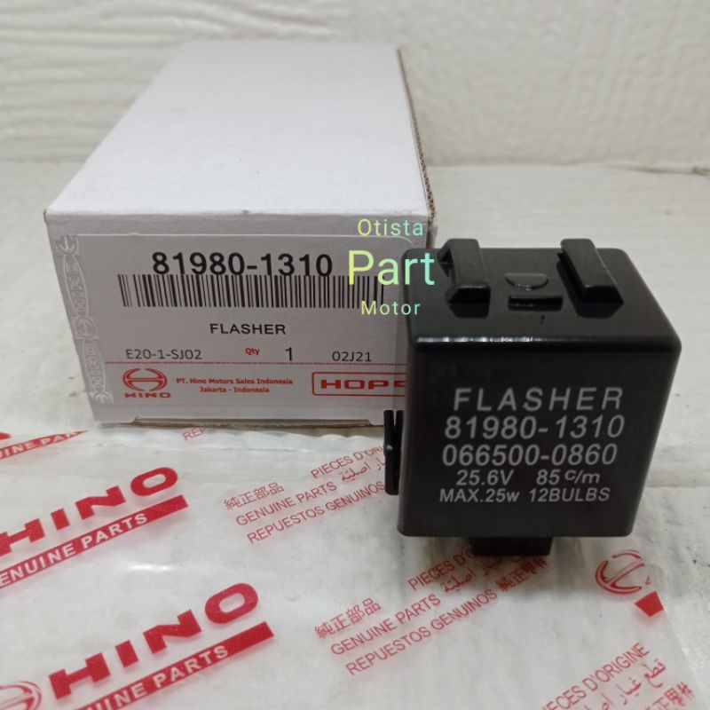 Flasher FLASER SEN SINNER HINO RANGER HO7C 25.6V 3 PIN 1980-1310 ORI ...