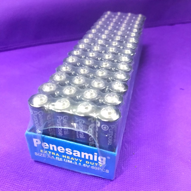 PENESAMIG EXTRA HEAVY DUTY AA BATTERY 60PCS | Shopee Philippines