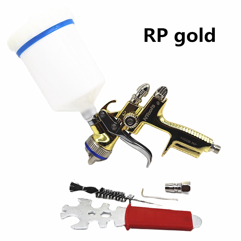 HVLP/RP 1000B Spray Gun Airbrush For Car Painting Gravity Feed Paint