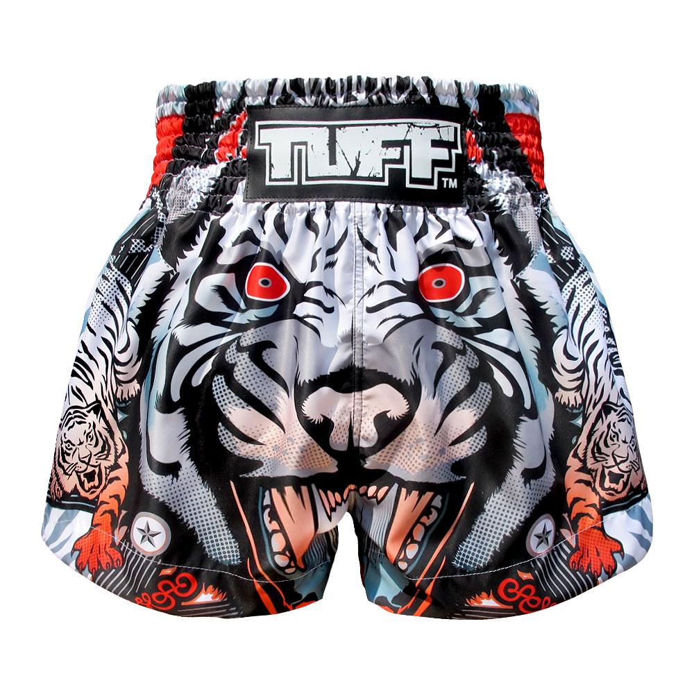 Tiger Watercolor Print Pattern Muay Thai Boxing Shorts main image 1