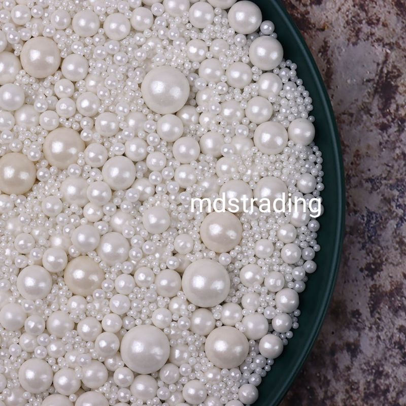 50g Edible Pearls Dragees Sprinkles Cake Decors Decoration Metallic ...