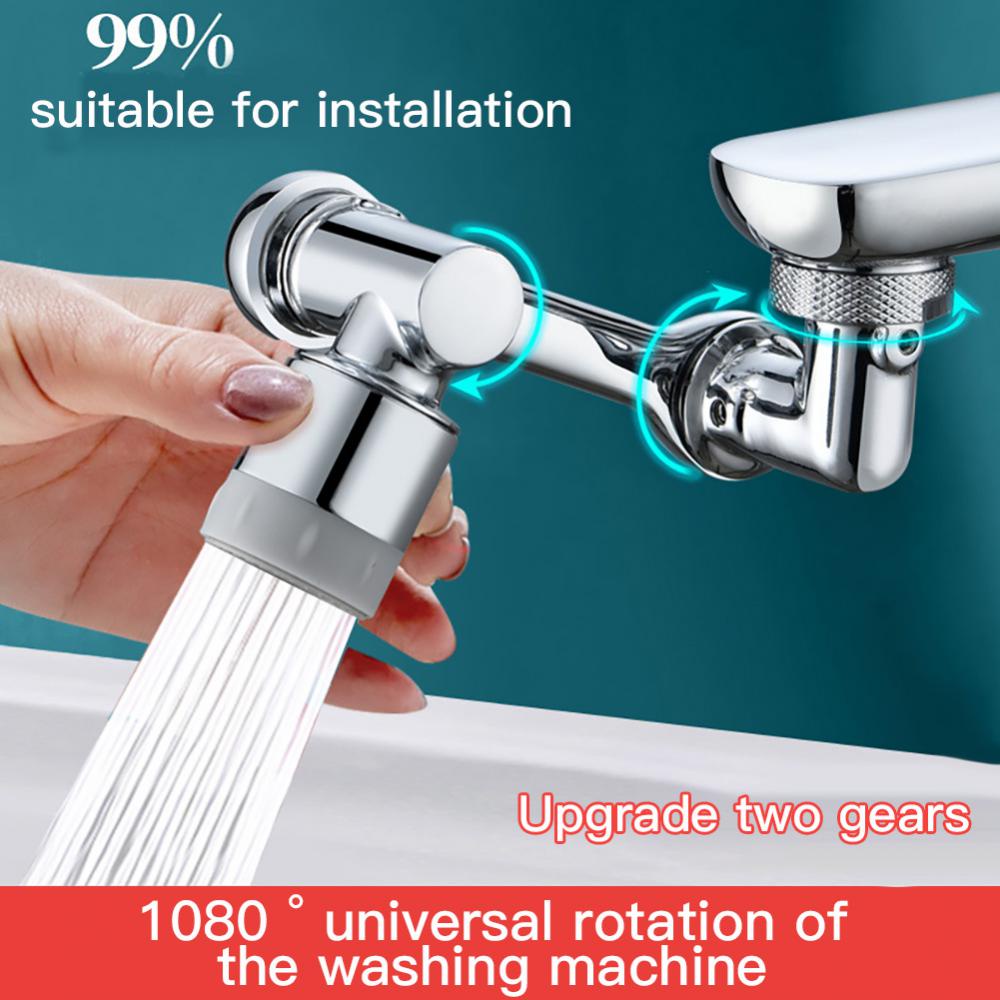 1080 Degree Universal Extension Faucet Washbasin Tap Splash Aerator ...