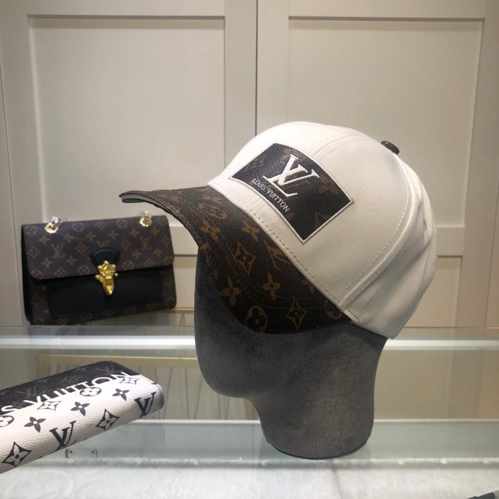 Louis Vuitton LV Embroidered And Monogram Baseball Cap In White/Red -  Praise To Heaven