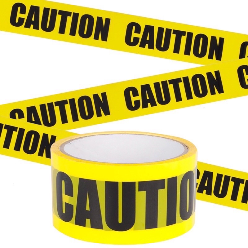 ULA CAUTION TAPE/Warning tape 25meters x300mm-50mm | Shopee Philippines