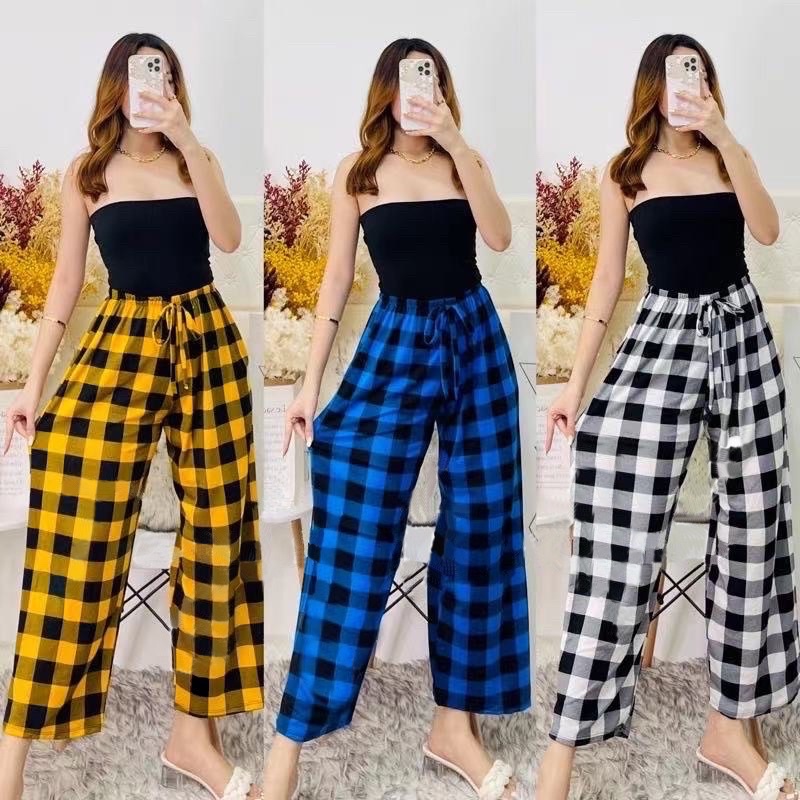 Checkered Cotton Pajama Pants For Women SleepWear High Quality#2 ...