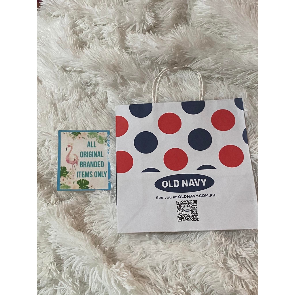 2024 love11shop OLD NAVY Paper 2pcs Bag SMALL Paper Bag Shopee Philippines