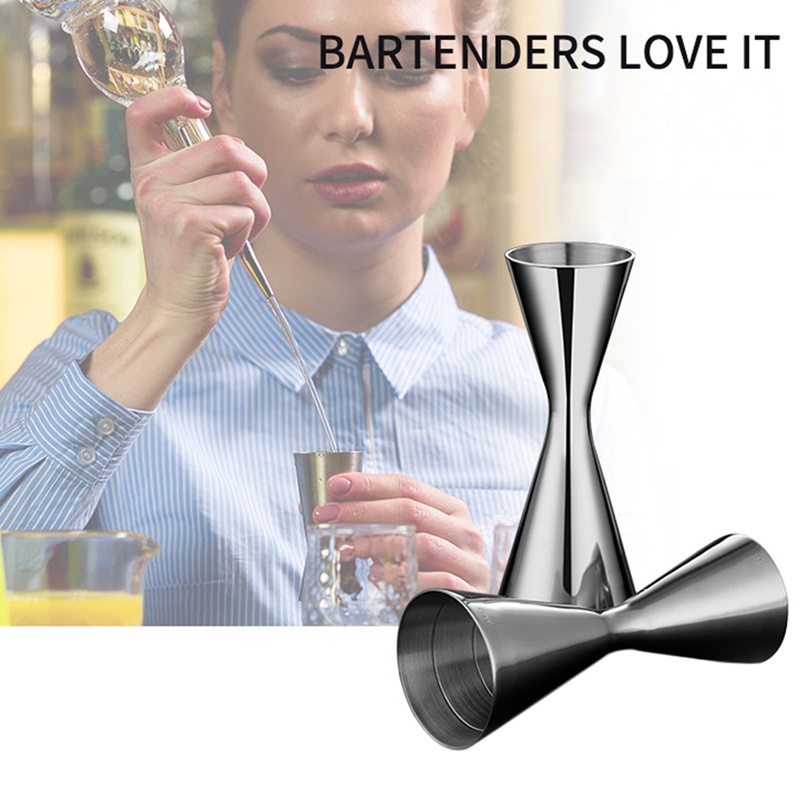【Ready Stock】♈Double Head Bar Party Wine Cocktail Shaker Jigger 60Ml