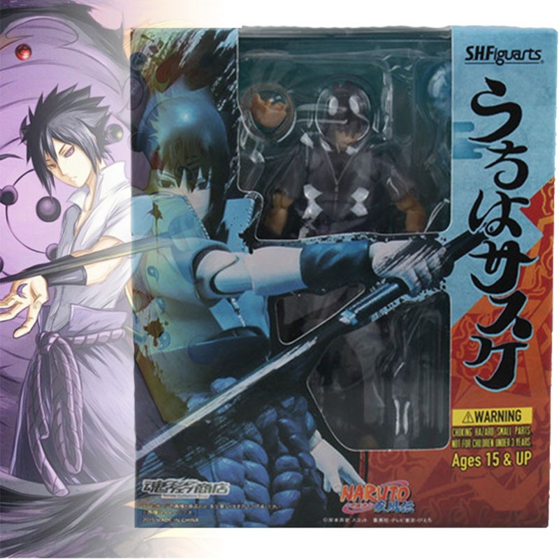 BEST Anime Naruto Shippuuden Figure SHF Uchiha Sasuke Movable Action ...