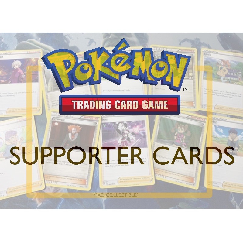 Pokemon TCG Supporter Cards Singles Set #1 Steven Sonia Hop Piers Bede ...