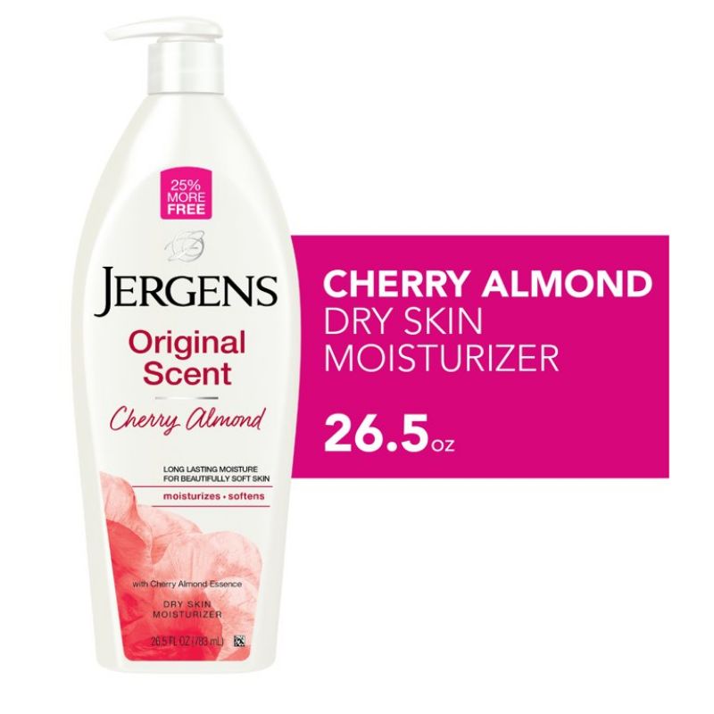 Jergens Original Scent Dry Skin Moisturizing Body Lotion, Cherry Almond ...