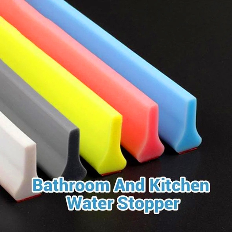 【Ready Stock】Shower Door Dam Water Stopper Collapsible Shower Threshold ...