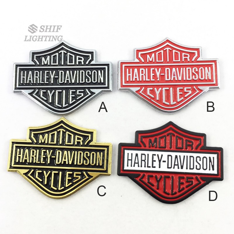 Harley Davidson 3D Small emblem Bar and Shield motorcycle sticker 3M