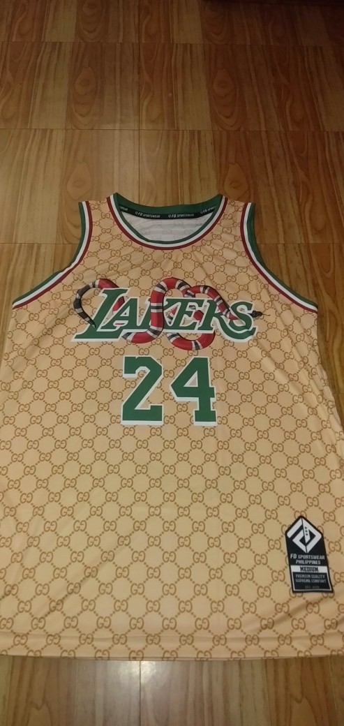 lakers x gucci jersey