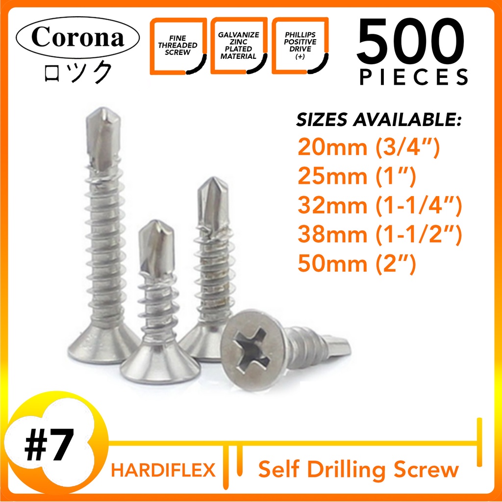 500pcs Self Drilling Hardiflex Screw Window Screw for Ficem Fiber