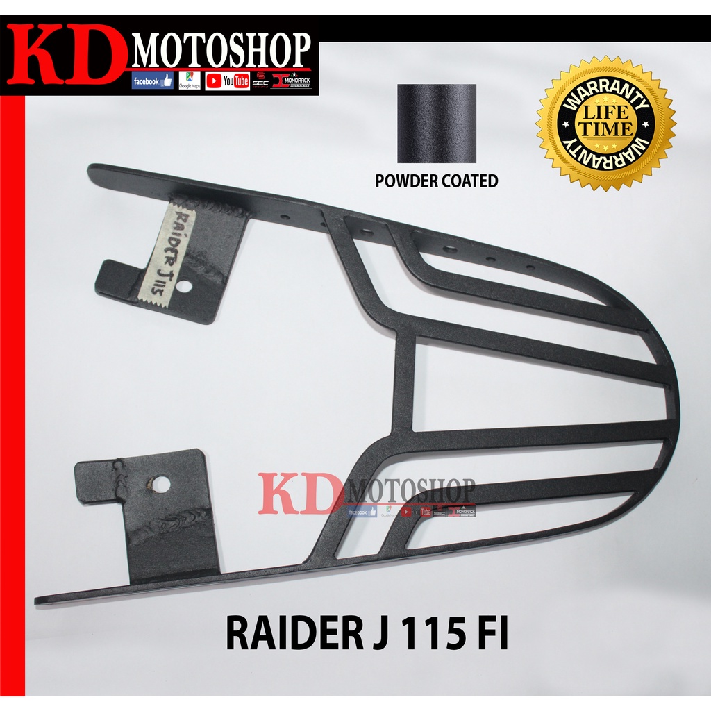 Suzuki Raider J115 Fi/Raider J Crossover DC Monorack Bracket | Shopee ...