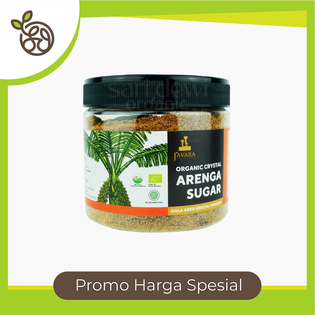 Javara ORGANIC CRYSTAL ARENGA SUGAR / CRYSTAL PALM SUGAR 300 GR ...
