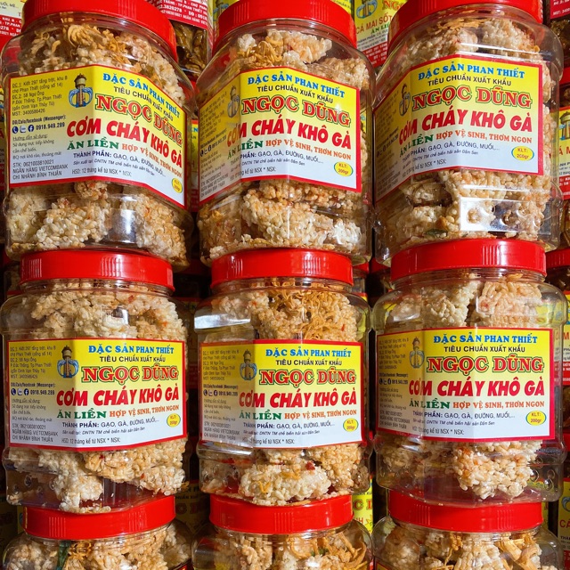 Chicken Dried Scorched Rice (instant) is a deliciousPiece of Phan Thiet ...
