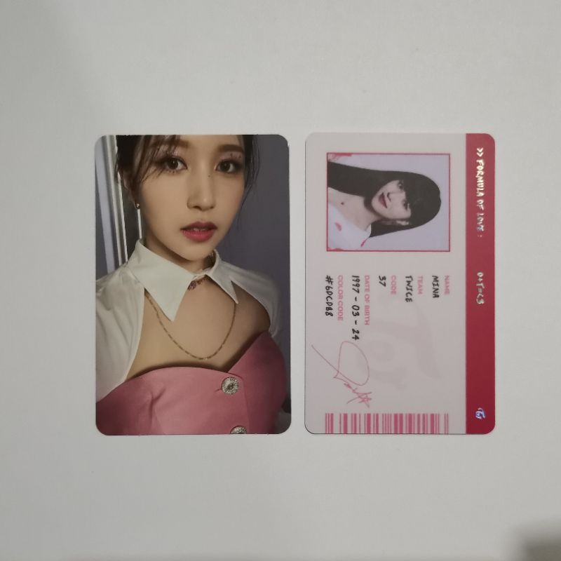 TWICE Mina Formula of Love Photocards | Shopee Philippines