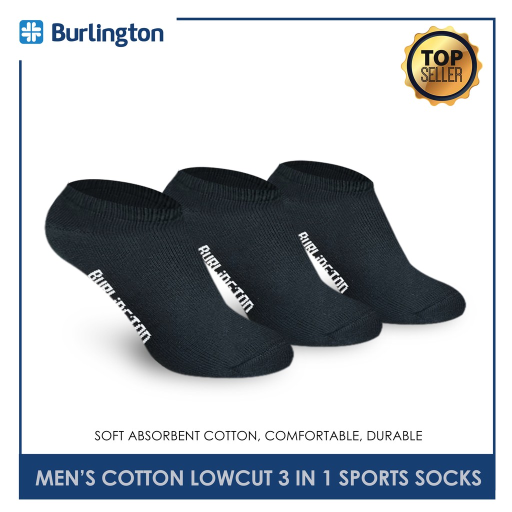 Burlington 0220H Men's Cotton Low Cut Thick Sports Performance socks 3
