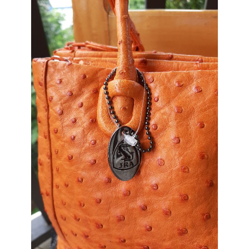 Original Ostrich leather bag JRA tag - Lorning's Sari-Sari