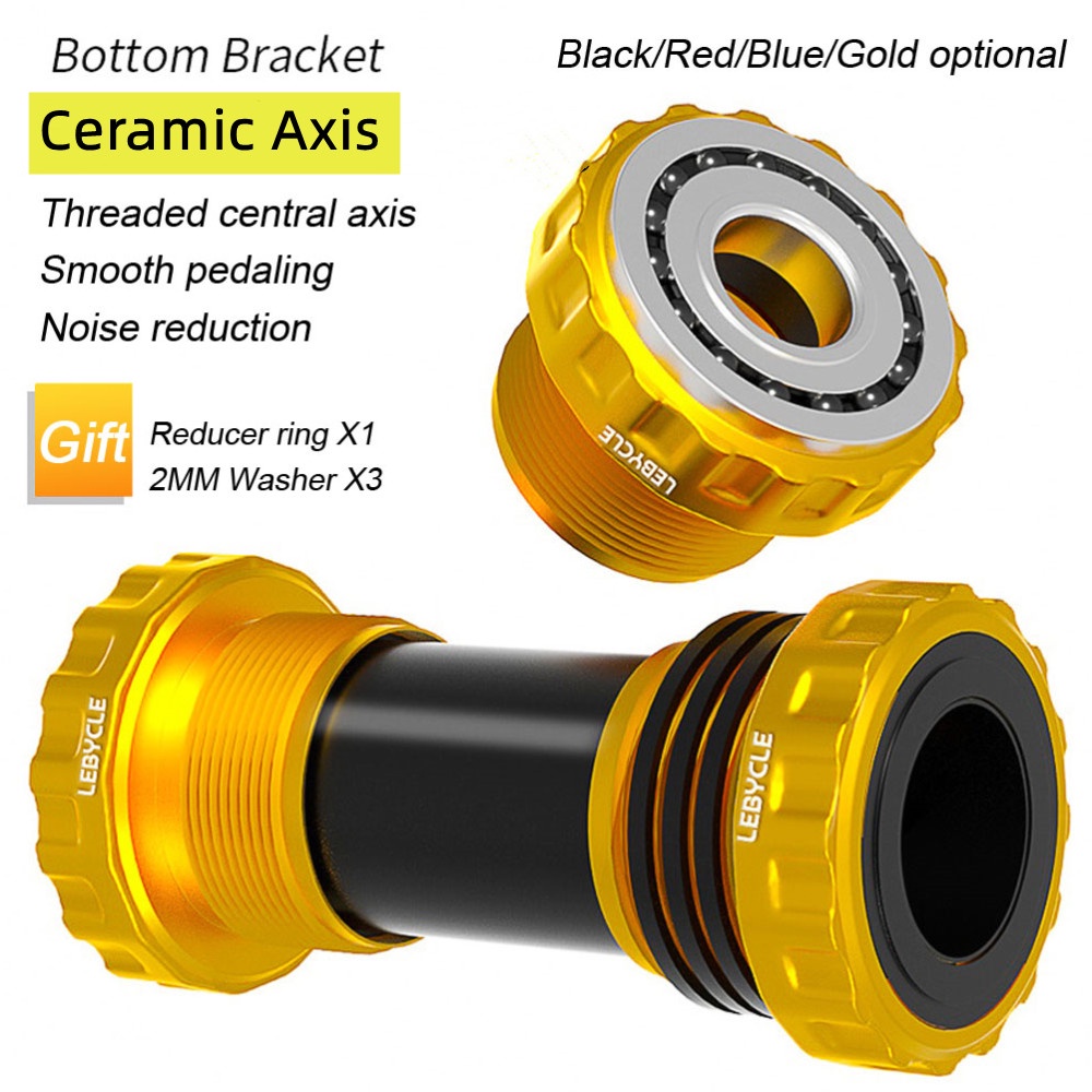 Mountain Bike Bottom Bracket Ceramic Bearing BB Shaft Bicycle Bottom
