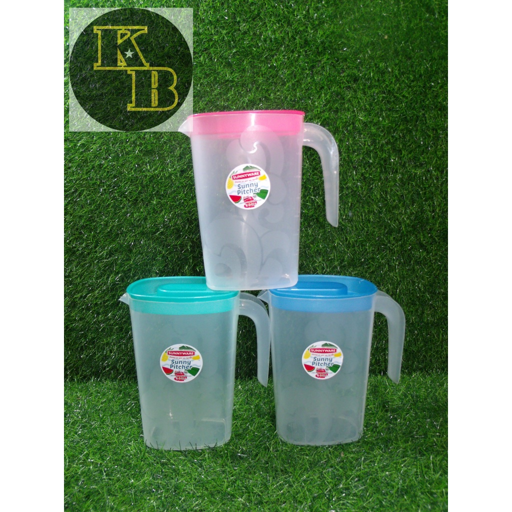 Plastic SunnyWare Pitcher wide Opening with and without Handle(BPA FREE