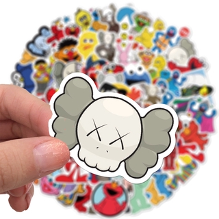 100pcs KAWS Sesame Street Elmo Graffiti Stickers Laptop Mobilephone ...