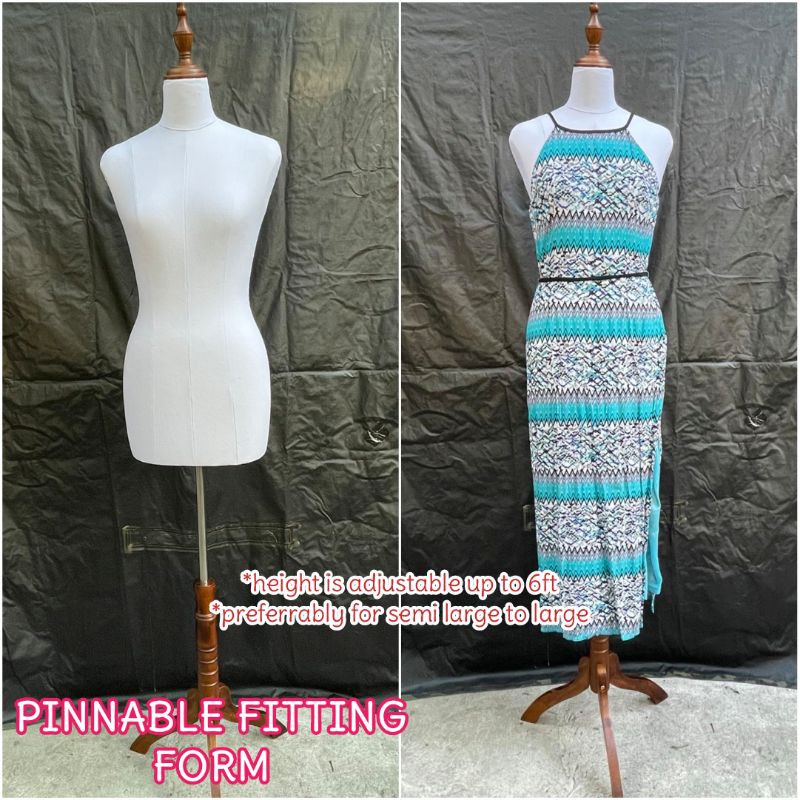 Woodstand Pinnable Female Dress Fitting Form | Shopee Philippines