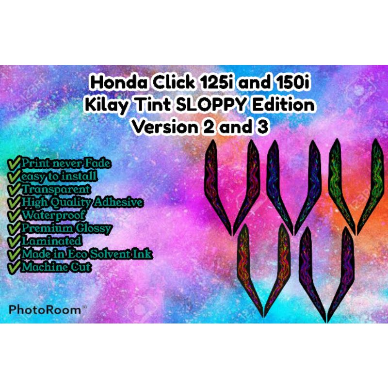 Honda Click 125i and 150i v2 v3 and V4 Kilay Tint Sloppy Edition ...