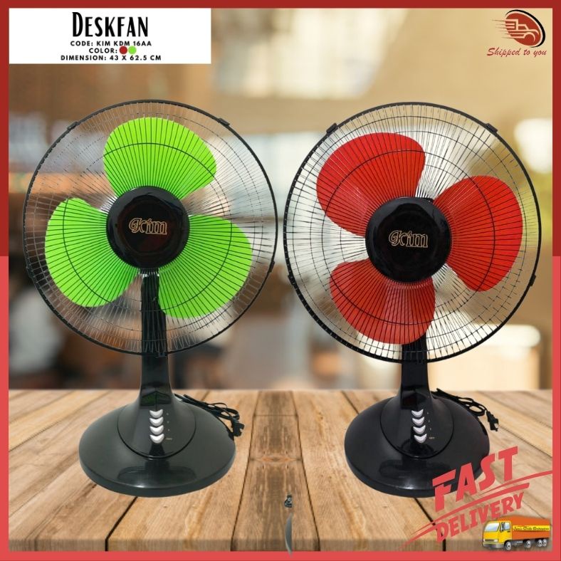 KDM16 Kim Desk Electric Fan High Performance Motor, 3Speed Variables