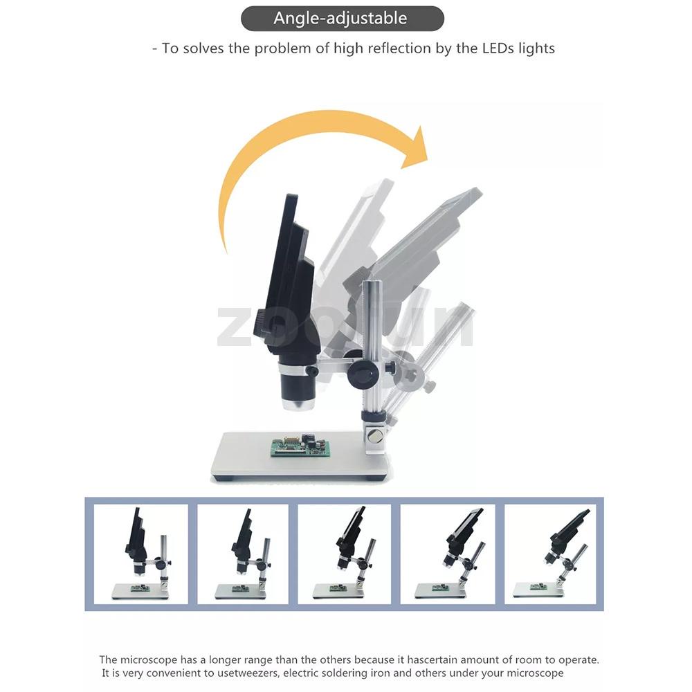 MUSTOOL G1200 Digital Electronic Microscope 12MP 7 Inch Large Color ...
