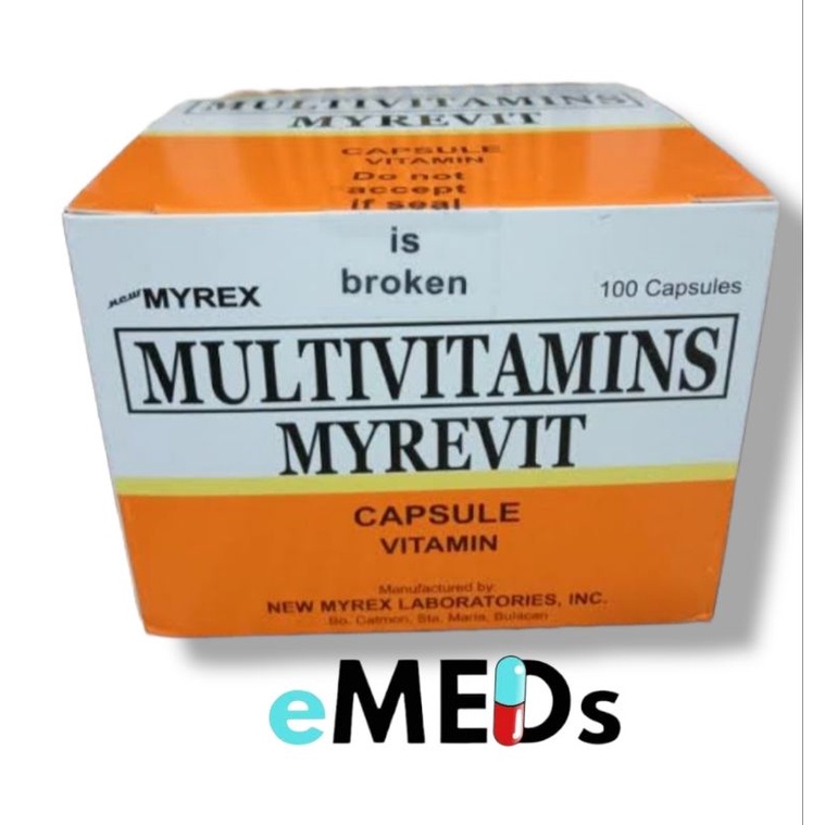 MYREVIT CAPSULE (MULTIVITAMINS) 100's/box Shopee Philippines