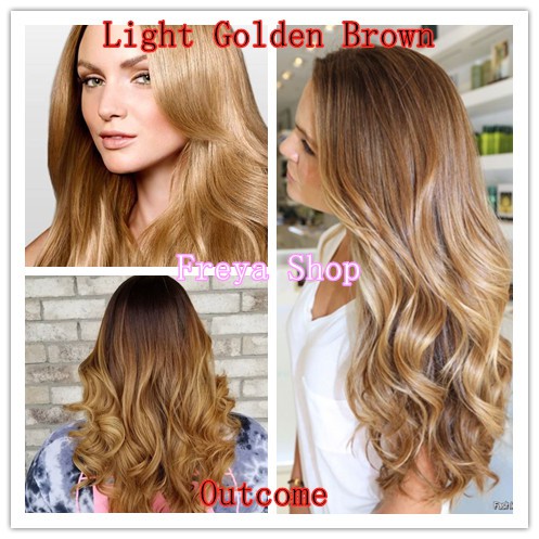 Light Golden Brown Hair Color with Oxidant ( 8.3 Bremod Permanent Hair ...