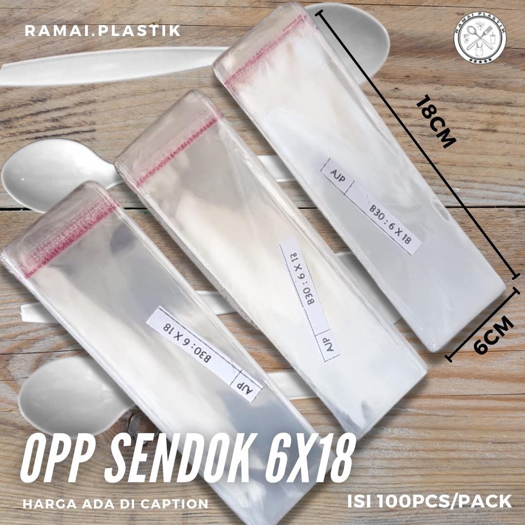 Opp Plastic 6x18cm Contents 100pcs (OPP Spoon) | Shopee Philippines
