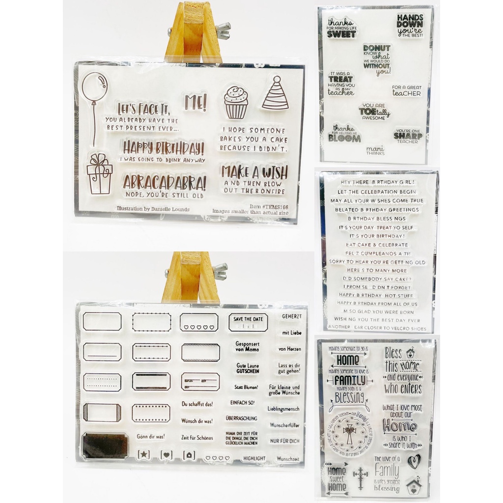 English words Silicone Transparent Seals Clear Stamps for DIY ...