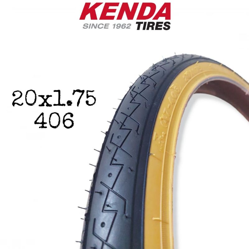 22 In Bmx Tires Kenda K55 Freestyle BMX Tire - 20 X 1.75 White