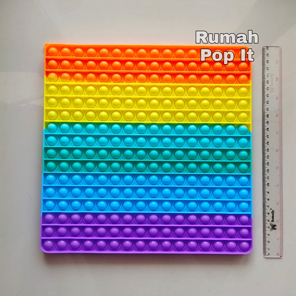 (Extra Jumbo) Pop It Fidget Toys EXTRA JUMBO RAINBOW Box / Fidget Pop ...