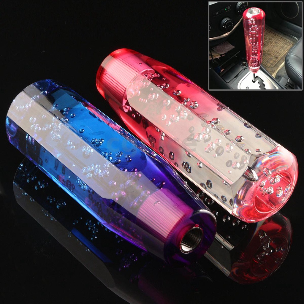 Universal 150mm Crystal Bubble LED Luminous Shift Knob Car Shifter Head